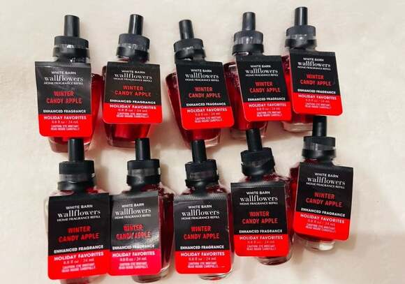 Bath & Body Works Other - 10 New Bath & Body Works Wallflowers Winter Candy Apple Diffuser Refill Bulbs